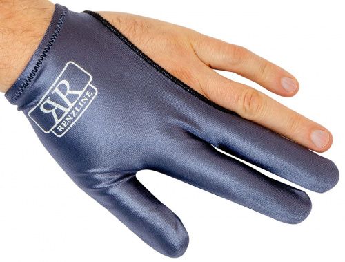 Перчатка для игры в бильярд Renzline Longoni серебристая, из особенно приятной для руки микрофибры